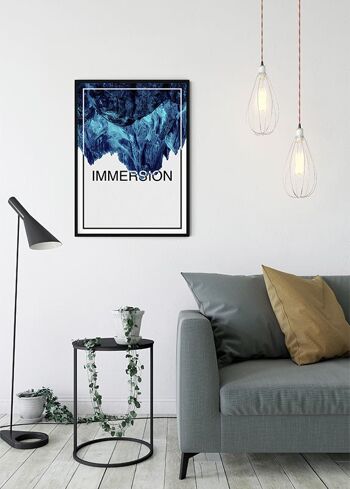 Papier Peint - Bleu Immersion - Format : 40 x 50 cm 5