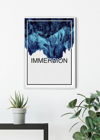 Papier Peint - Bleu Immersion - Format : 40 x 50 cm 6