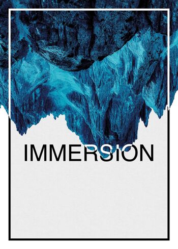 Papier Peint - Bleu Immersion - Format : 50 x 70 cm 1