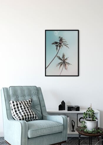 Papier peint - Palmiers de Miami - Format : 30 x 40 cm 4