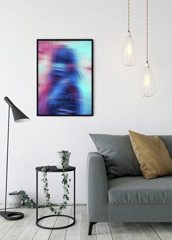 Papier peint - Neon Girl - Dimensions : 40 x 50 cm 5