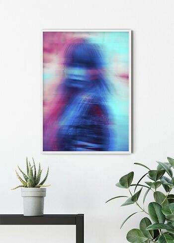 Papier peint - Neon Girl - Dimensions : 50 x 70 cm 6