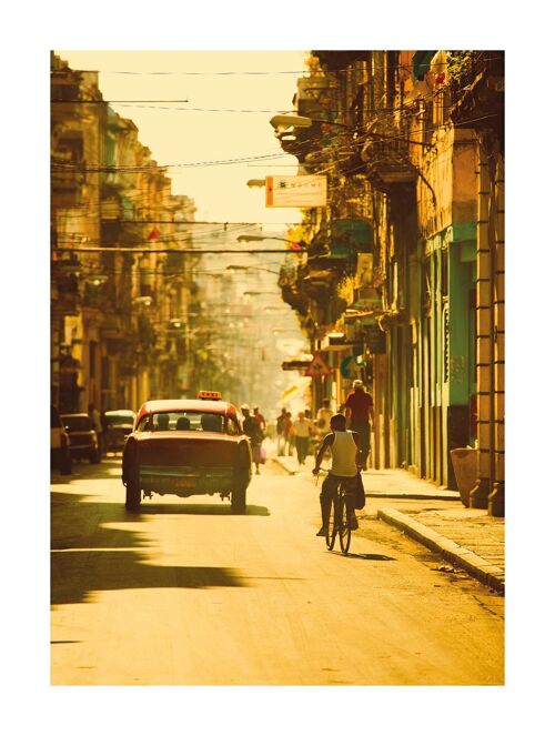 Wandbild - Cuba Streets - Größe: 30 x 40 cm