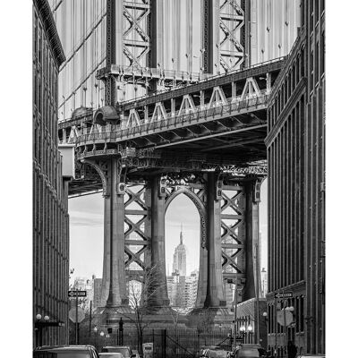 Wandbild - Brooklyn Bridge - Größe: 30 x 40 cm