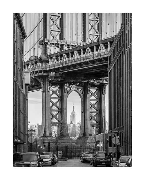 Wandbild - Brooklyn Bridge - Größe: 40 x 50 cm