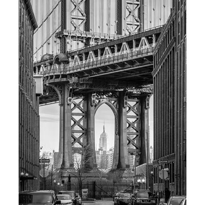 Wandbild - Brooklyn Bridge - Größe: 40 x 50 cm