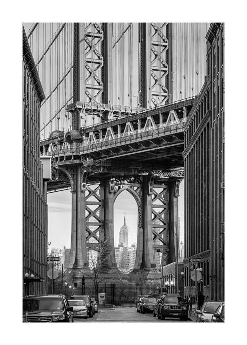 Wandbild - Brooklyn Bridge - Größe: 50 x 70 cm