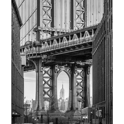 Wandbild - Brooklyn Bridge - Größe: 50 x 70 cm