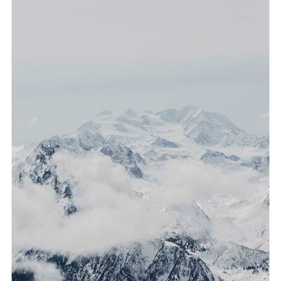 Mural - Montañas Nubes - Medida: 30 x 40 cm