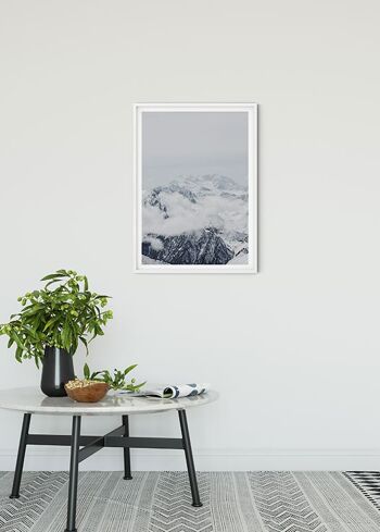 Papier Peint - Montagnes Nuages - Format : 40 x 50 cm 2
