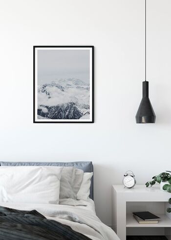 Papier Peint - Montagnes Nuages - Format : 40 x 50 cm 3