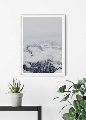 Papier Peint - Montagnes Nuages - Format : 40 x 50 cm 6