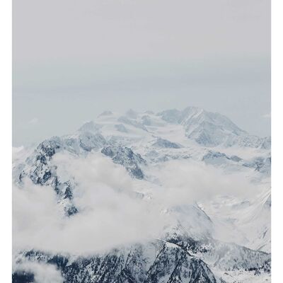 Mural - Montañas Nubes - Medida: 50 x 70 cm