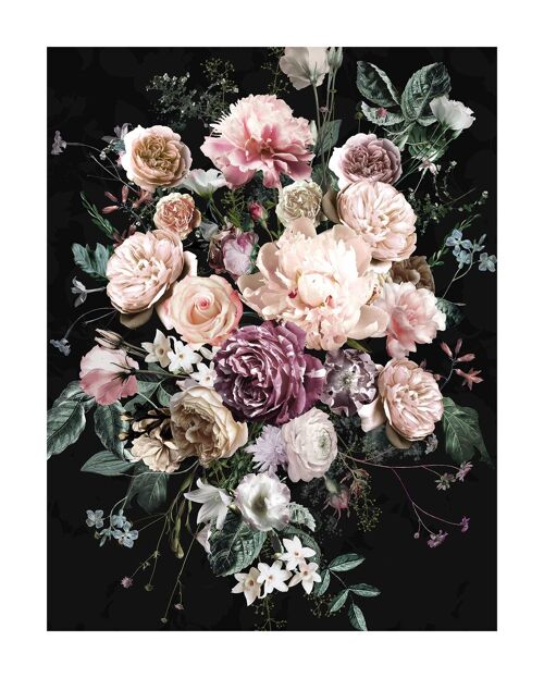 Wandbild - Charming Bouquet - Größe: 40 x 50 cm