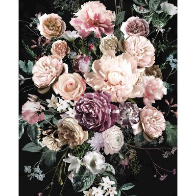 Mural - Charming Bouquet - Size: 50 x 70 cm