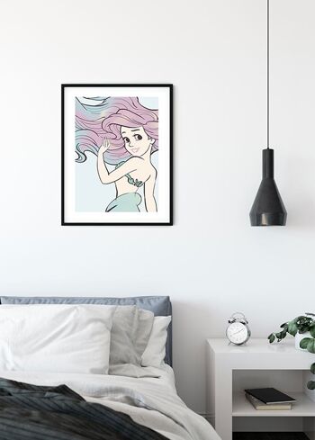 Peinture murale - Ariel Aquarelle - Format : 50 x 70 cm 3