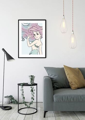 Peinture murale - Ariel Aquarelle - Format : 50 x 70 cm 5