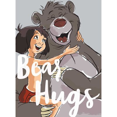 Wandbild - Bear Hug - Größe: 40 x 50 cm