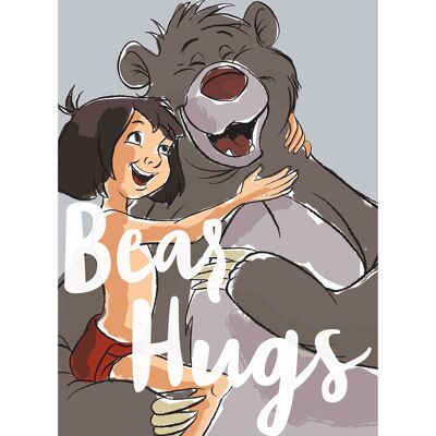 Wandbild - Bear Hug - Größe: 50 x 70 cm