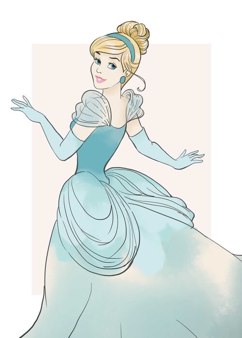 Wandbild - Cinderella Beauty - Größe: 50 x 70 cm