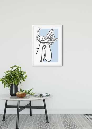 Murale - Chaussure de verre Cendrillon - Dimensions : 50 x 70 cm 2