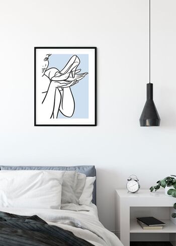 Murale - Chaussure de verre Cendrillon - Dimensions : 50 x 70 cm 3