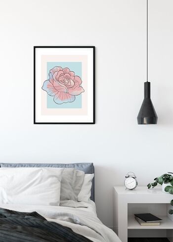 Murale - Cendrillon Rose - Format : 40 x 50 cm 3