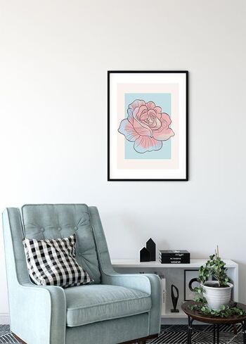 Murale - Cendrillon Rose - Format : 40 x 50 cm 4