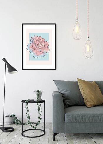 Murale - Cendrillon Rose - Format : 40 x 50 cm 5