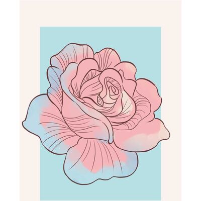 Wandbild - Cinderella Rose - Größe: 50 x 70 cm