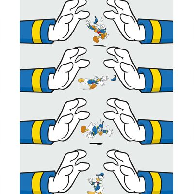 Wandbild - Donald Duck Hands - Größe: 40 x 50 cm