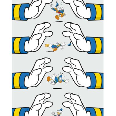 Mural - Donald Duck Hands - Size: 50 x 70 cm