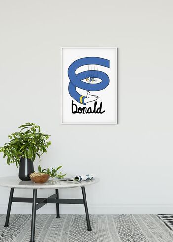 Papier Peint - Spirale Donald Duck - Dimensions : 50 x 70 cm 2