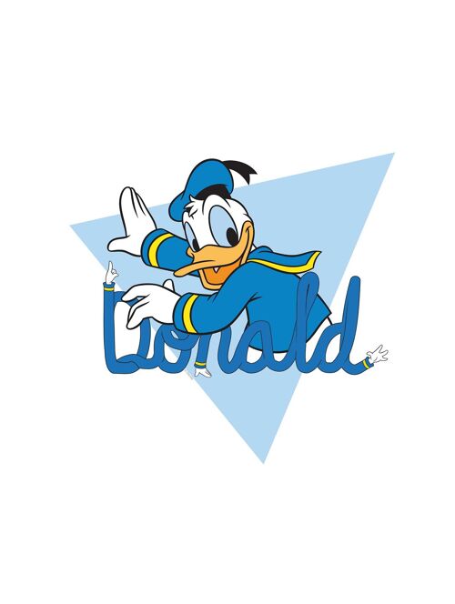 Wandbild - Donald Duck Triangle - Größe: 30 x 40 cm