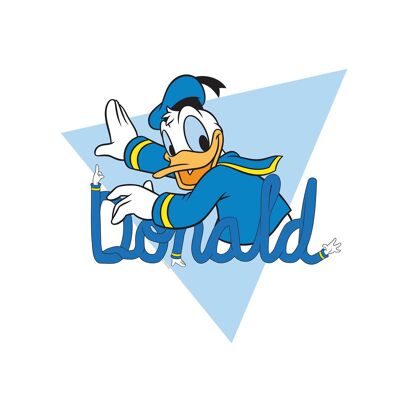 Wandbild - Donald Duck Triangle - Größe: 30 x 40 cm