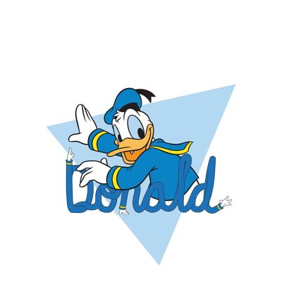 Wandbild - Donald Duck Triangle - Größe: 40 x 50 cm