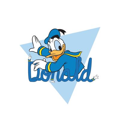 Wandbild - Donald Duck Triangle - Größe: 50 x 70 cm