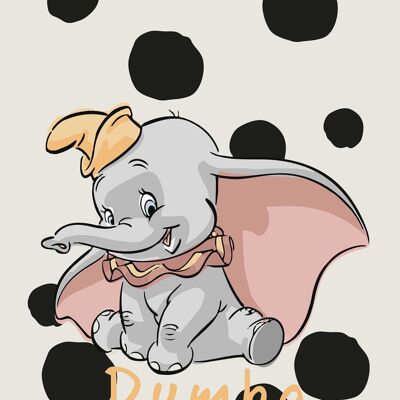 Wandbild - Dumbo Dots - Größe: 40 x 50 cm