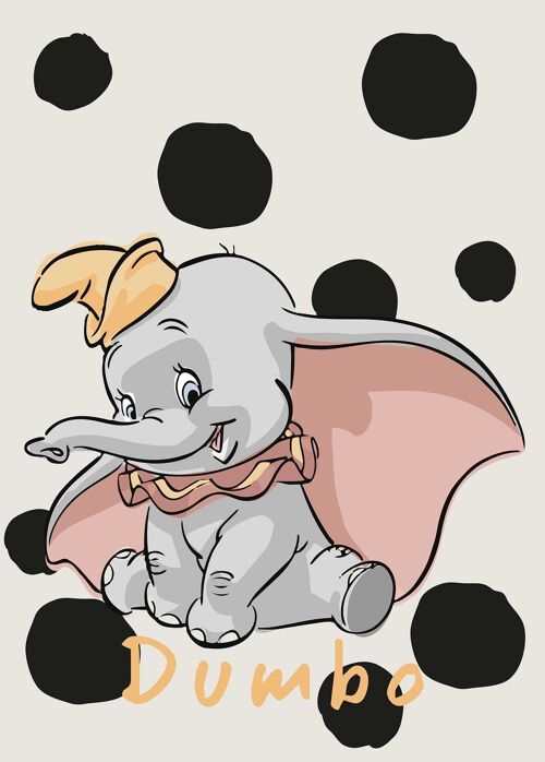 Wandbild - Dumbo Dots - Größe: 50 x 70 cm