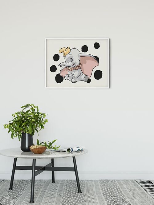 Wandbild - Dumbo Dots Landscape - Größe: 40 x 30 cm