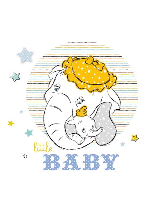 Wandbild - Dumbo Little Baby - Größe: 30 x 40 cm