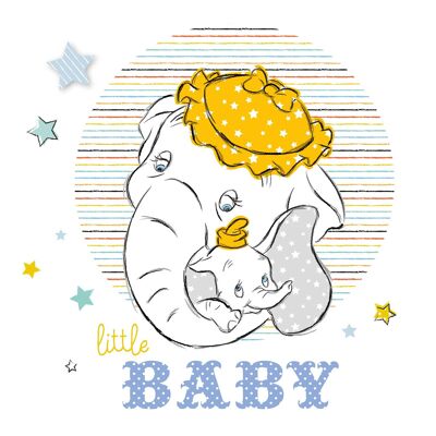 Wandbild - Dumbo Little Baby - Größe: 40 x 50 cm
