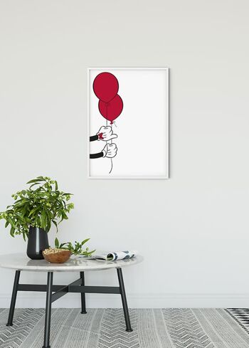 Papier Peint - Ballon Mickey Mouse - Dimensions : 30 x 40 cm 2