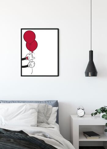 Papier Peint - Ballon Mickey Mouse - Dimensions : 30 x 40 cm 3
