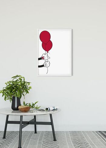 Papier Peint - Ballon Mickey Mouse - Dimensions : 40 x 50 cm 2