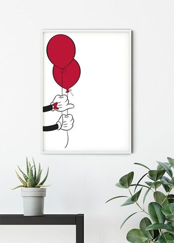 Papier Peint - Ballon Mickey Mouse - Dimensions : 40 x 50 cm 6
