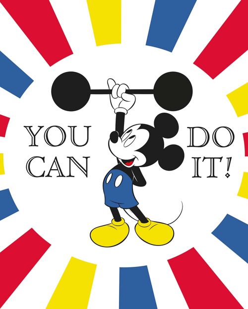 Wandbild - Mickey Mouse Do it - Größe: 40 x 50 cm