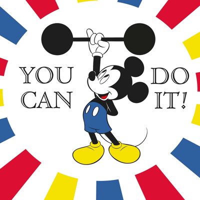 Wandbild - Mickey Mouse Do it - Größe: 40 x 50 cm