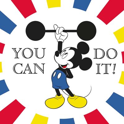 Mural - Mickey Mouse Do it - Size: 50 x 70 cm