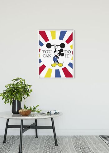 Papier peint - Mickey Mouse Do it - Dimensions : 50 x 70 cm 2